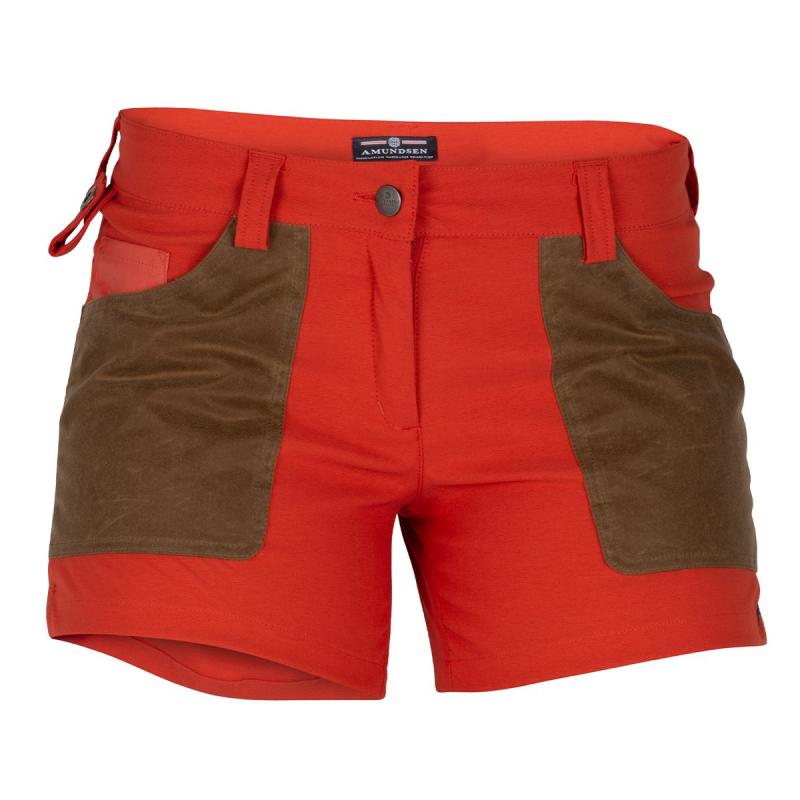 Amundsen Sport Amundsen 5Incher Field Shorts Dame Rød-brun Gjertsen Sport 1
