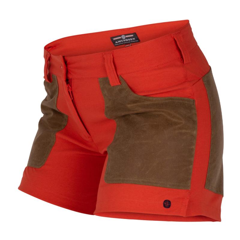 Amundsen Sport Amundsen 5Incher Field Shorts Dame Rød-brun Gjertsen Sport 6