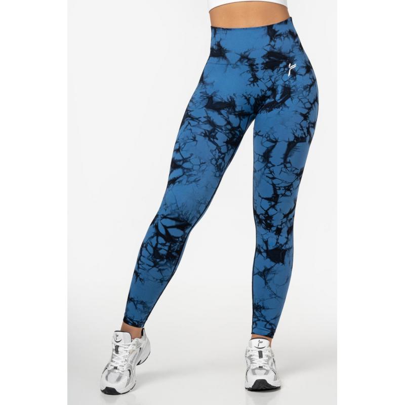Famme Famme Ti Dye Scrunch Leggings Blue TIDSLS-BA Gjertsen Sport 1 2 3