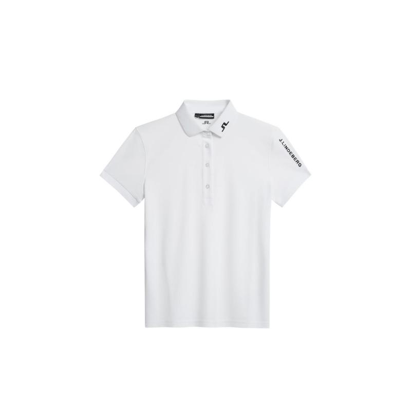 J.Lindeberg J.Lindeberg Tour Tech Golf Polo Dame Hvit gwjt06332 Gjertsen Sport 1 2 3 4 5 6