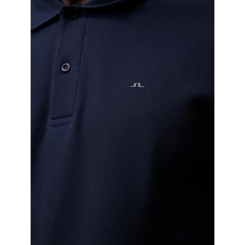 J.Lindeberg J.Lindeberg Troy Piquet Polo Shirt Herre Navy FMJT09639 Gjertsen Sport 1 2 3