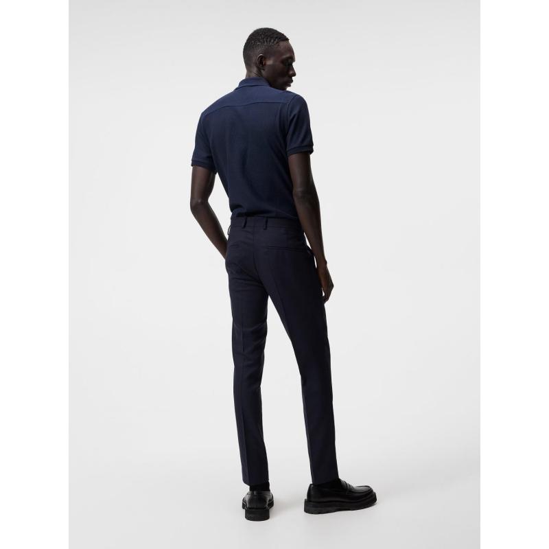 J.Lindeberg J.Lindeberg Troy Piquet Polo Shirt Herre Navy FMJT09639 Gjertsen Sport 1 2 3 4 5