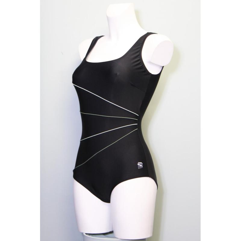 Lykke R Lykke R Badedragt M-Lavt Ben, U-Ryg Sort 53312433816 Gjertsen Sport