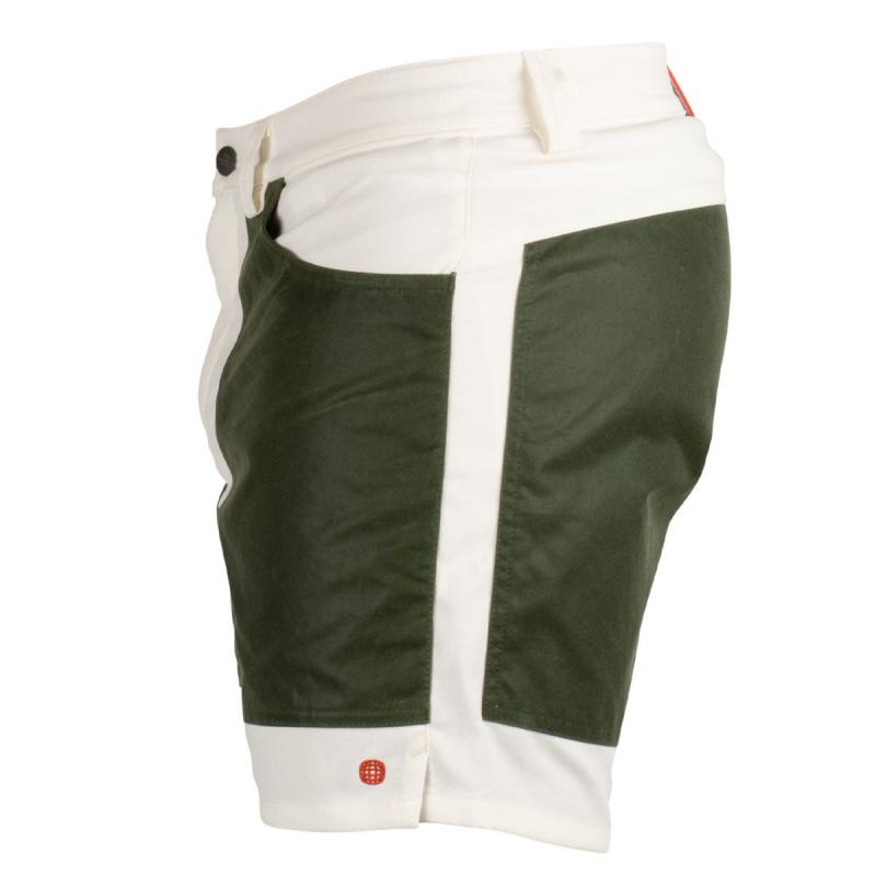 Amundsen Sport Amundsen 7Incher Field Shorts Offwhite-Green mss53.2.012 Gjertsen Sport 15