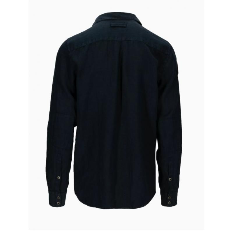 Amundsen Sport Amundsen Safari Linen Shirt Herre Navy msh58.2 Gjertsen Sport 2