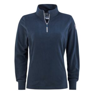 Les Arcs Les Arcs Carine Zip Neck Dame Navy Gjertsen Sport 1