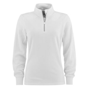 Les Arcs Les Arcs Carine Zip Neck Dame White Gjertsen Sport 1