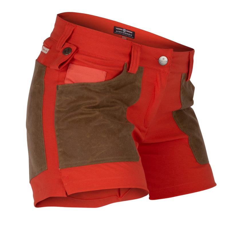 Amundsen Sport Amundsen 5Incher Field Shorts Dame Rød-brun Gjertsen Sport 22