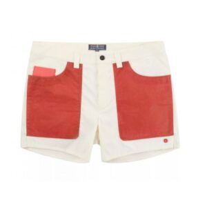 Amundsen Sport Amundsen 5Incher Field Shorts Herre Offwhite-Terrarød mss80.1 Gjertsen Sport 1