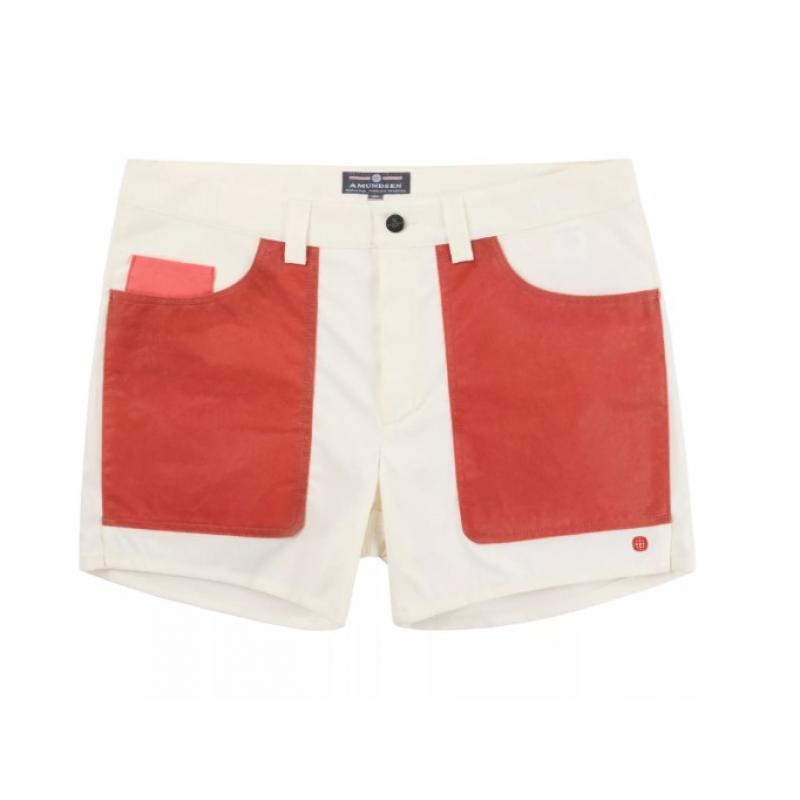 Amundsen Sport Amundsen 5Incher Field Shorts Herre Offwhite-Terrarød mss80.1 Gjertsen Sport 3