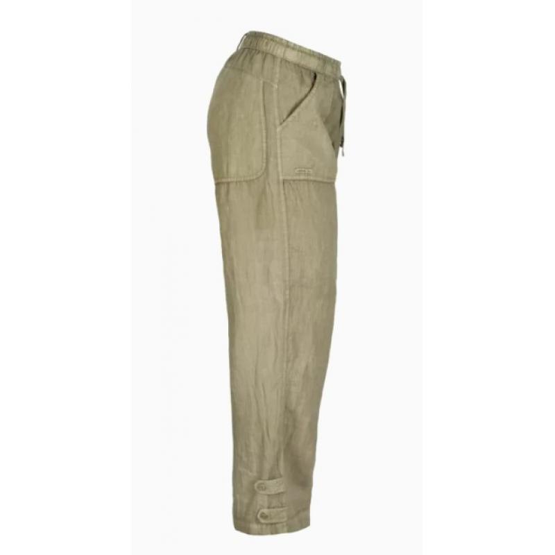 Amundsen Sport Amundsen Safari Linen Pants Dame Oliven wpa68.2. Gjertsen Sport 13