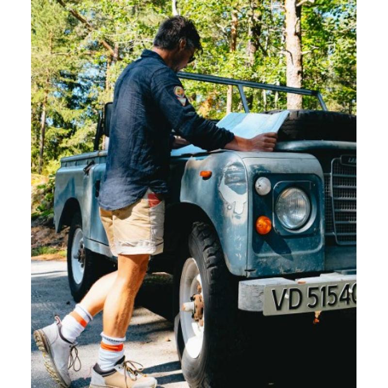 Amundsen Sport Amundsen Safari Linen Shirt Herre Navy msh58.2 Gjertsen Sport 8